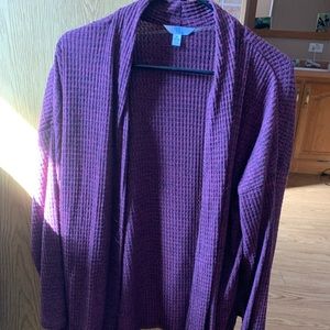 Waffle Material Cardigan